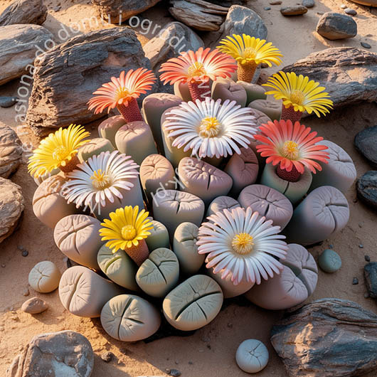 Nasiona Żywe kamienie Lithops pseudotruncatella