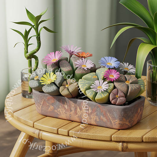 Nasiona Żywe kamienie Lithops pseudotruncatella